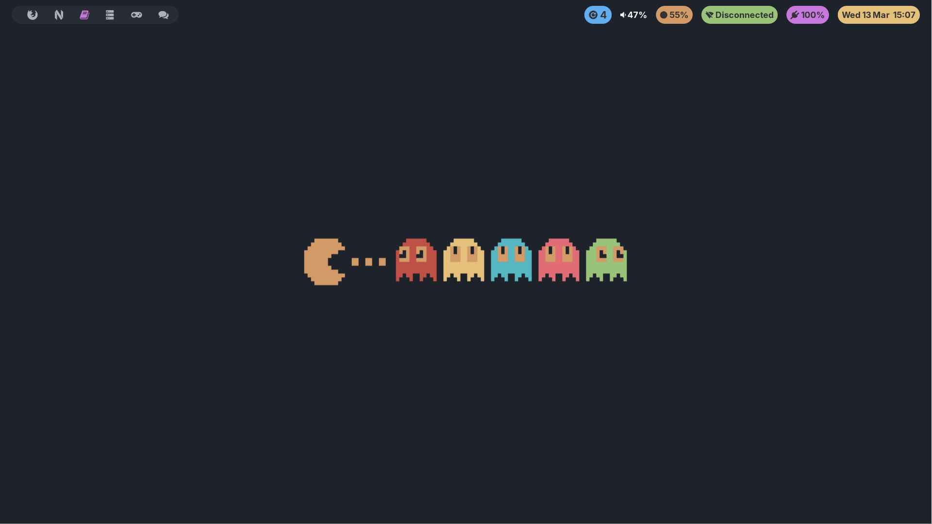 Start page of Arch operating
          system